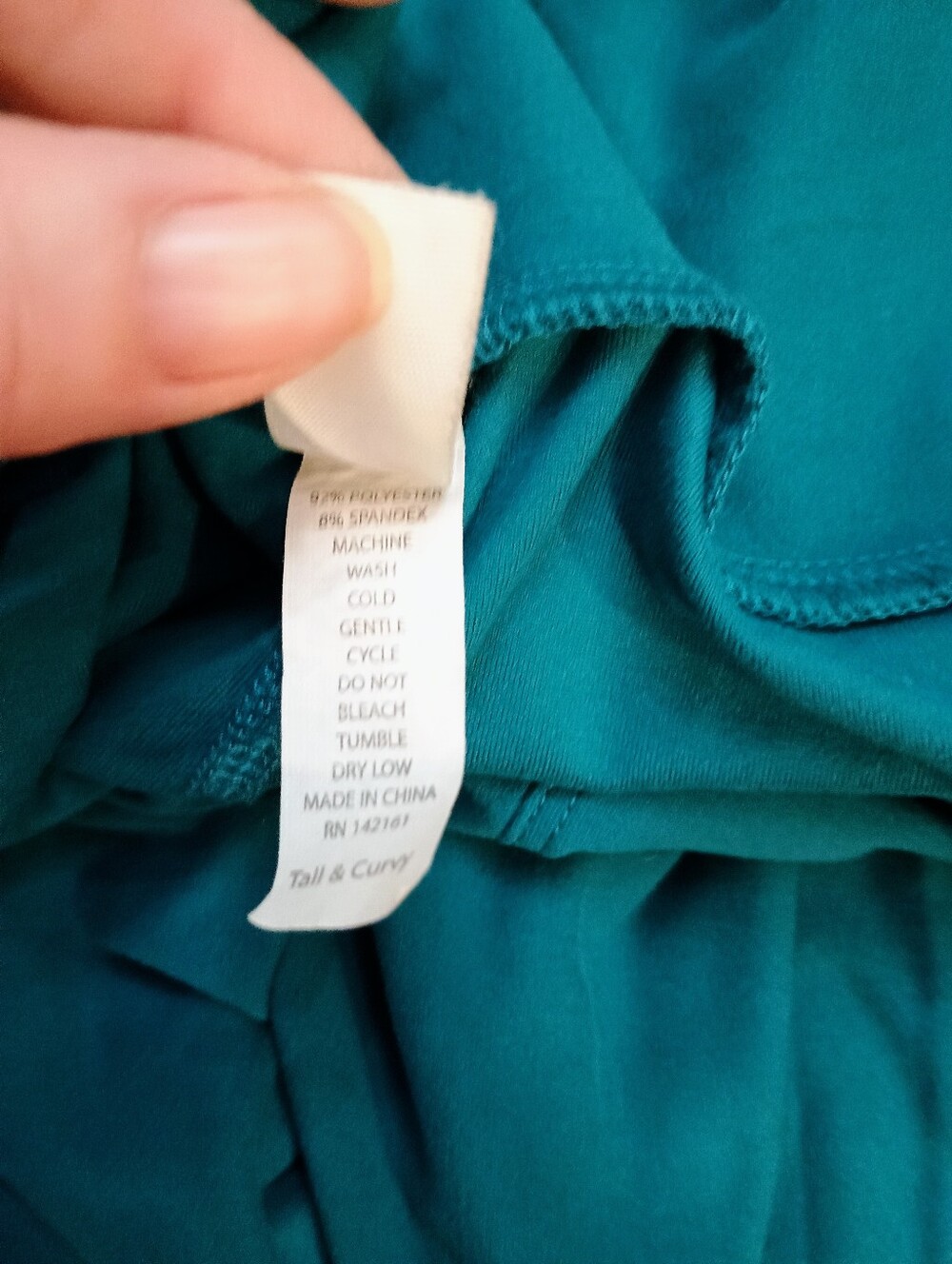 LuLaRoe Buttery Soft Solid Teal Green Leggings Tall And Curvy TC - Picture 4 of 5
